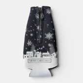 Weihnachtsdorf Flasche Cooler Flaschenkühler (Rückseite)