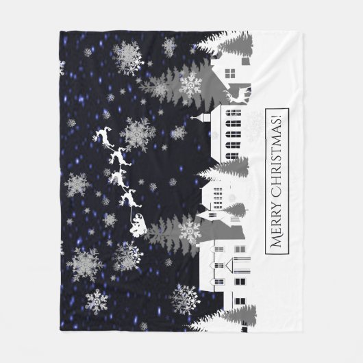 Weihnachtsdorf Fleece Blanket (Vorderseite)