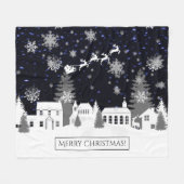 Weihnachtsdorf Fleece Blanket (Vorderseite (Horizontal))