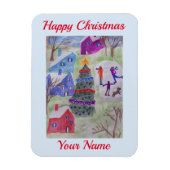 Weihnachtsdorf Flexible Magnet (Vertikal)