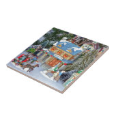 Weihnachtsdorf Fliese (Seite)