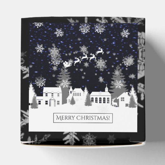 Weihnachtsdorf Gefälligkeitsbox Geschenkschachtel (Oben)