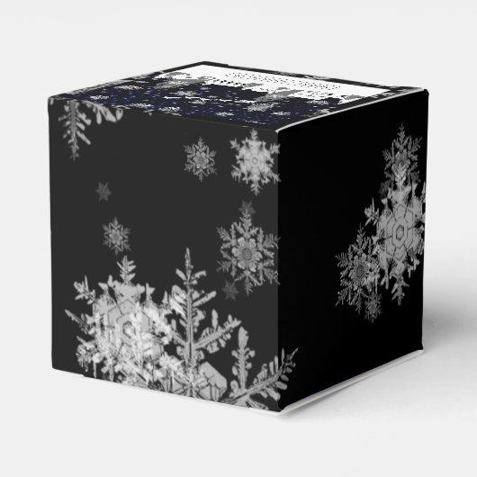 Weihnachtsdorf Gefälligkeitsbox Geschenkschachtel (Rückseite)