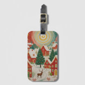 Weihnachtsdorf Gepäckanhänger (Vorderseite Vertikal)