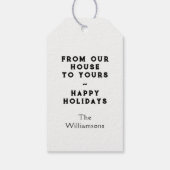 Weihnachtsdorf Geschenkanhänger (Rückseite)