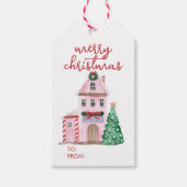 Weihnachtsdorf Geschenkanhänger (Vorderseite)