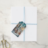 Weihnachtsdorf Geschenkanhänger (Mit Garn)