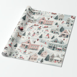 Weihnachtsdorf Geschenkpapier