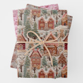 Weihnachtsdorf Geschenkpapier Set (Beispiel)