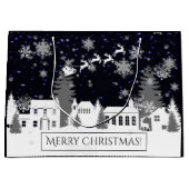Weihnachtsdorf-Geschenktasche Große Geschenktüte (Vorderseite)