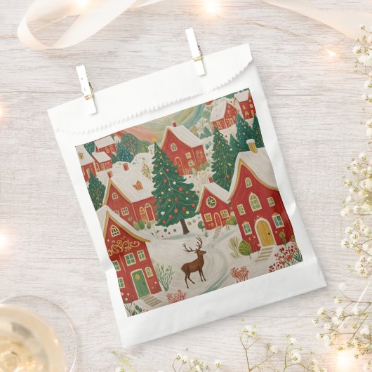 Weihnachtsdorf Geschenktütchen (Ausgeschnitten)