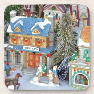 Weihnachtsdorf Getränkeuntersetzer