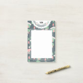 Weihnachtsdorf Gnome Lace Initial Business Post-it Klebezettel (Auf Schreibtisch)