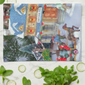 Weihnachtsdorf Handtuch (Gefaltet)