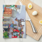 Weihnachtsdorf Handtuch (Viertel Falte)