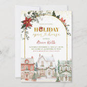 Weihnachtsdorf Holiday Open House Einladung (Vorderseite)