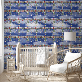 Weihnachtsdorf im Mondschein Tapete