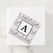 Weihnachtsdorf im Schnee färben