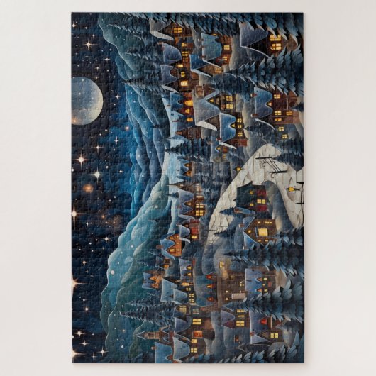 Weihnachtsdorf Jigsaw Puzzle (Vertikal)