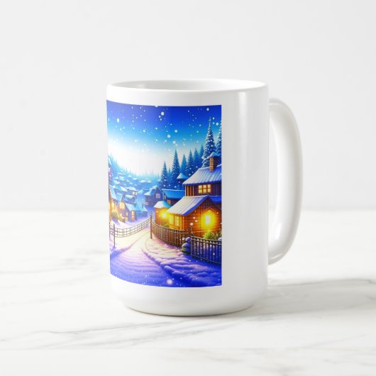 Weihnachtsdorf Kaffeetasse (VorderseiteRechts)