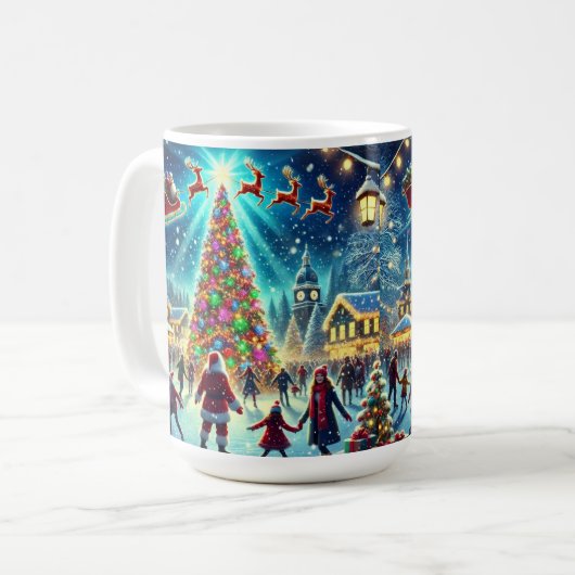 Weihnachtsdorf Kaffeetasse (Vorderseite Links)