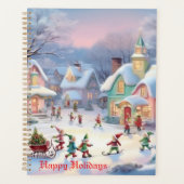 Weihnachtsdorf-Kalender Planer (Vorderseite)