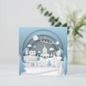 Weihnachtsdorf-Karte (Stehend Vorderseite)