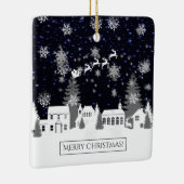 Weihnachtsdorf Keramik Ornament (Rechts)