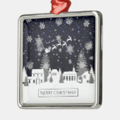 Weihnachtsdorf Keramik Ornament Aus Metall (Links)