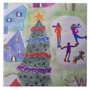 Weihnachtsdorf Keramik Tile Fliese