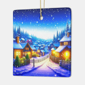 Weihnachtsdorf Keramikornament (Links)