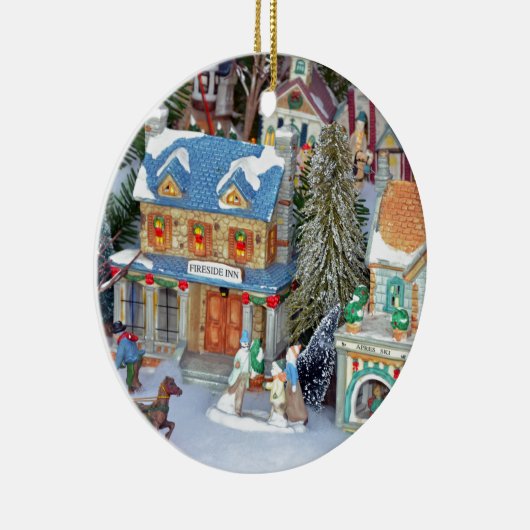 Weihnachtsdorf Keramikornament (Rechts)