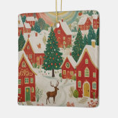 Weihnachtsdorf Keramikornament (Links)