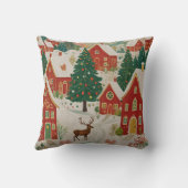 Weihnachtsdorf Kissen (Rückseite)