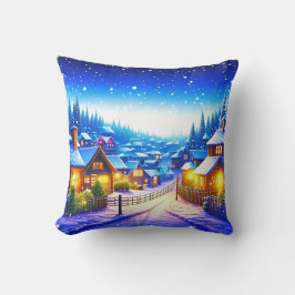 Weihnachtsdorf Kissen