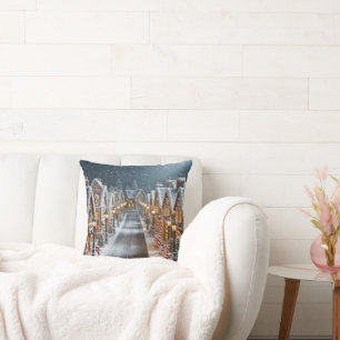 Weihnachtsdorf Kissen