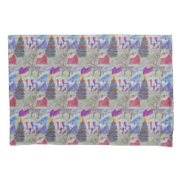 Weihnachtsdorf Kissenbezug