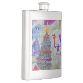 Weihnachtsdorf Klassischer Hip Flask Flachmann (Rechts)