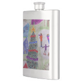 Weihnachtsdorf Klassischer Hip Flask Flachmann (Links)