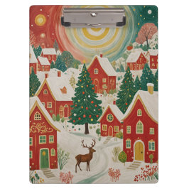 Weihnachtsdorf Klemmbrett