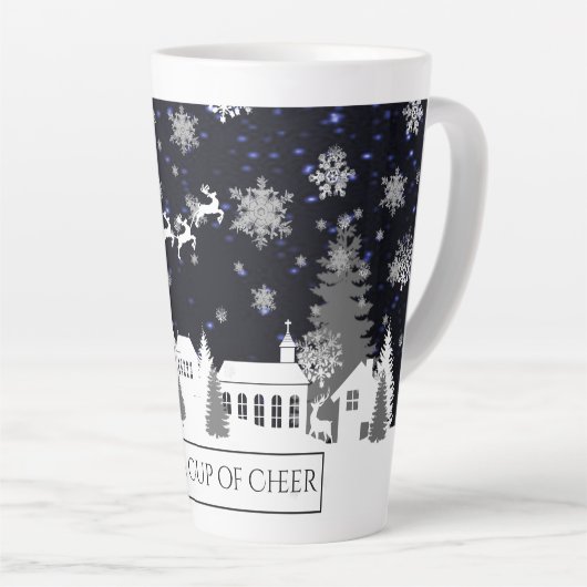 Weihnachtsdorf Latte Tasse (Rechte Ecke)