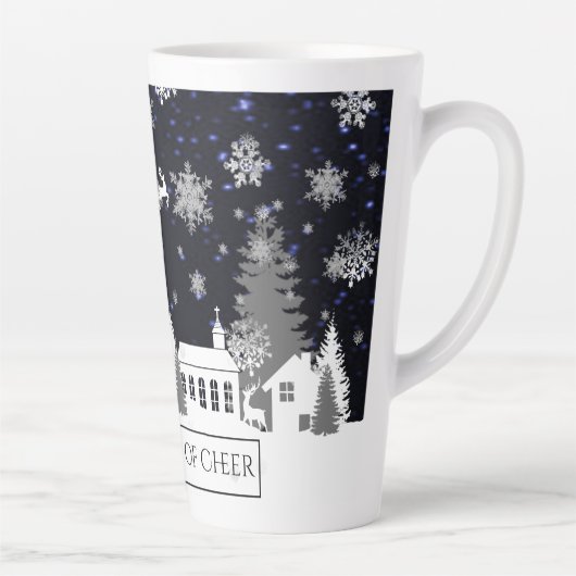 Weihnachtsdorf Latte Tasse (Rechts)