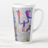 Weihnachtsdorf Latte Tasse (Rechts)