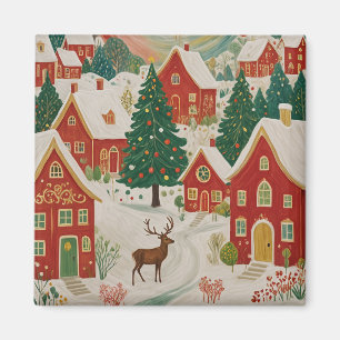 Weihnachtsdorf Magnet