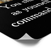 Weihnachtsdorf Maßgeschneidertes Poster (Ecke)