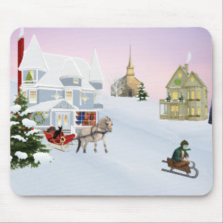 Weihnachtsdorf Maus Pad Mousepad