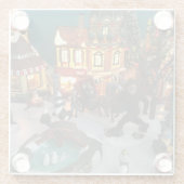 Weihnachtsdorf mit Bigfoot Glasuntersetzer (Rückseite)