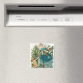 Weihnachtsdorf mit Engeln Magnet (In Situ (Geschirrspüler))