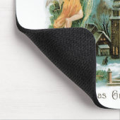 Weihnachtsdorf mit Engeln Mousepad (Ecke)