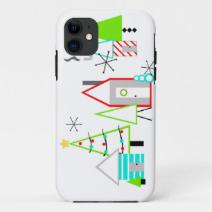 Weihnachtsdorf Mitte des Jahrhunderts modern iPhone 11 Hülle